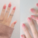 Tendência do momento: unhas com efeito jelly e muito brilho 16 Unhas com efeito jelly em tons rosados e acabamento brilhante em dois estilos diferentes