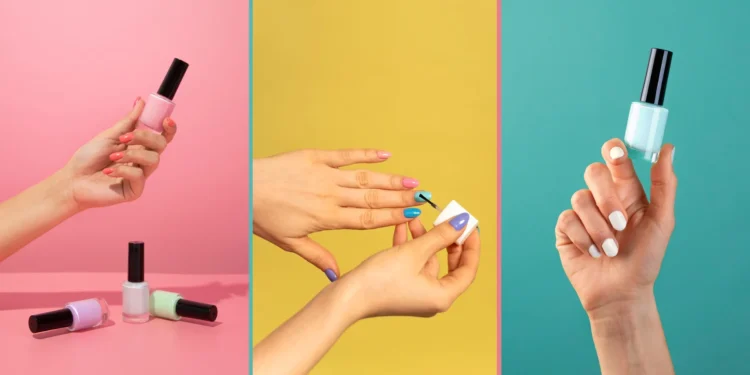 Tendências de esmaltes: cores e estilos para arrasar em qualquer ocasião 1 Imagem com esmaltes em tons pastéis, apresentando tendências de manicure para diferentes ocasiões.