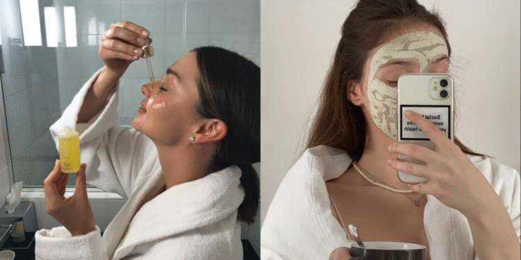 Rotina de cuidados com a pele no estilo “Clean Girl”