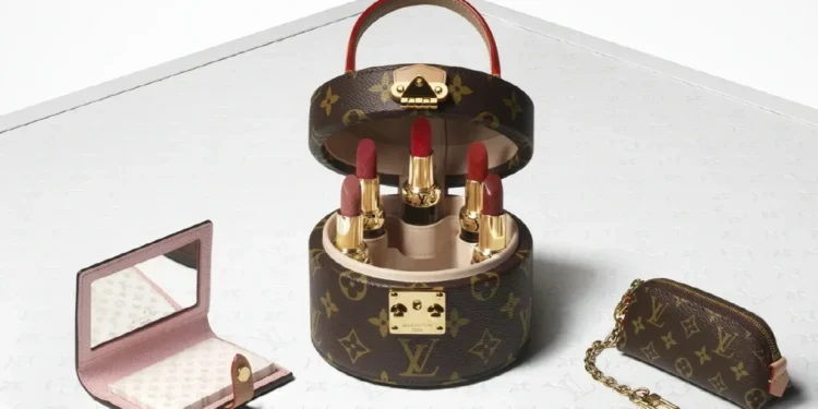 Batom de luxo Louis Vuitton com embalagem exclusiva