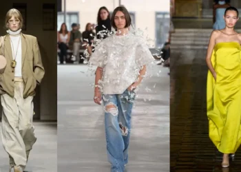 Modelos desfilando as principais tendências da moda verão 2026 na New York Fashion Week.